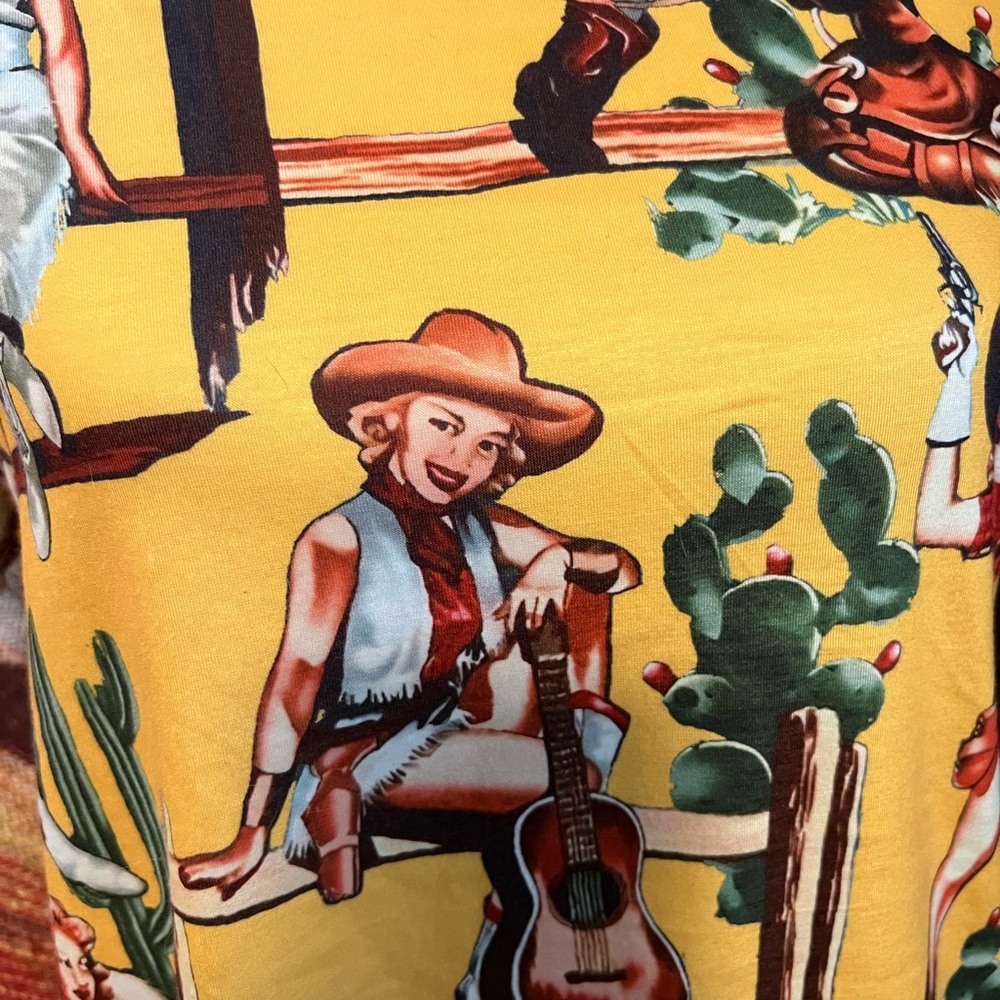 Large cowgirl T shirt